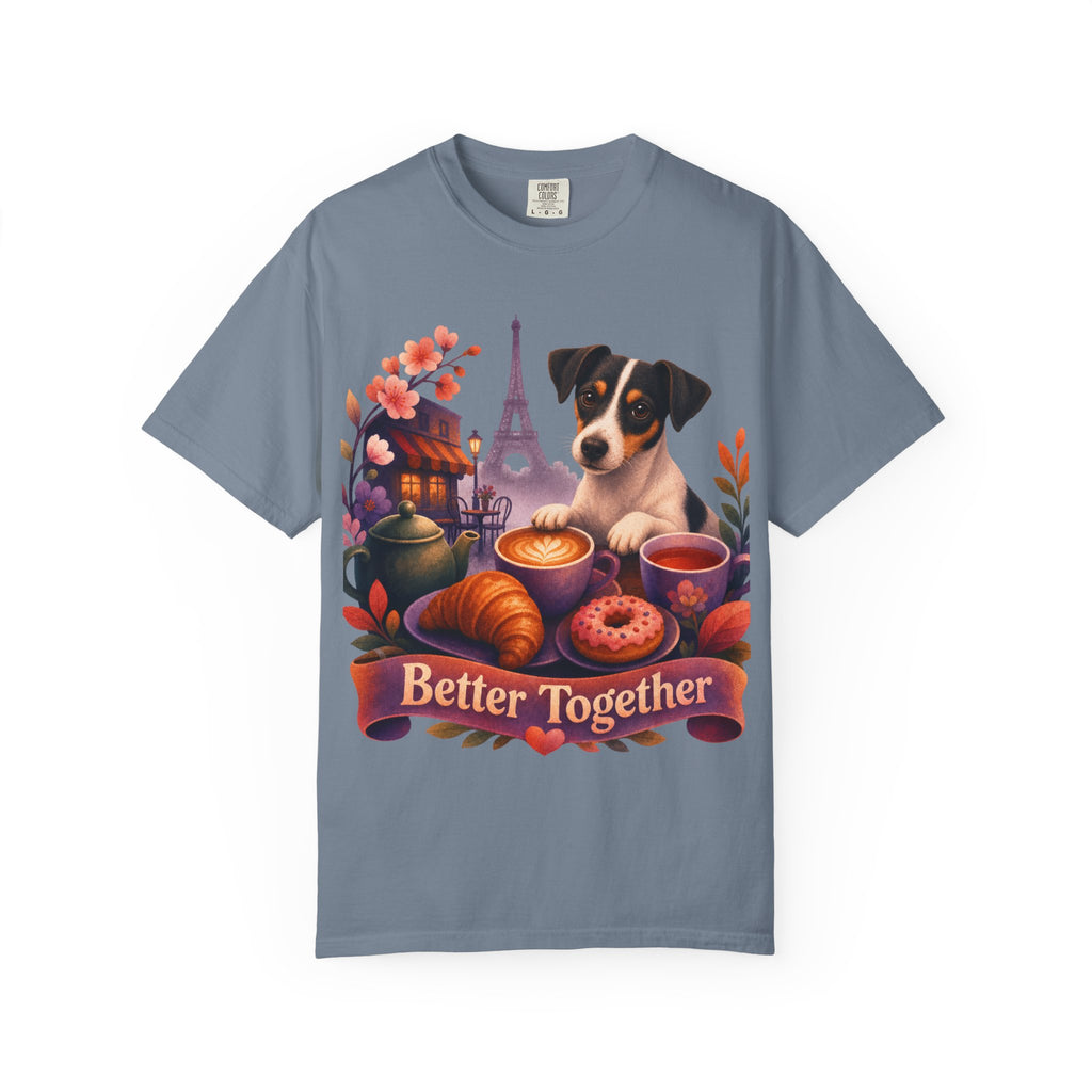Better Together Jack Russell T-Shirt | Retro Dog, Coffee & Café Tee