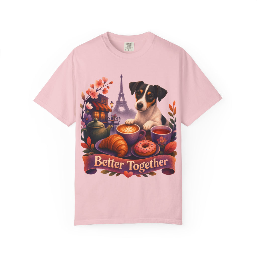 Better Together Jack Russell T-Shirt | Retro Dog, Coffee & Café Tee