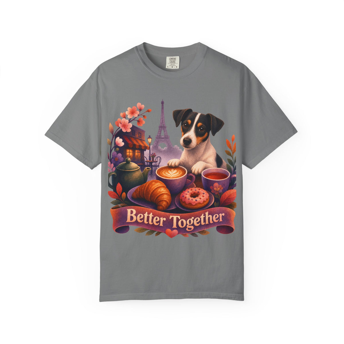 Better Together Jack Russell T-Shirt | Retro Dog, Coffee & Café Tee