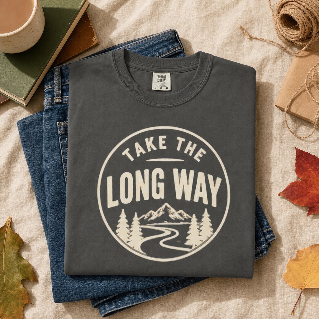 Take the Long Way T-Shirt | Dog Lover & Outdoor Tee