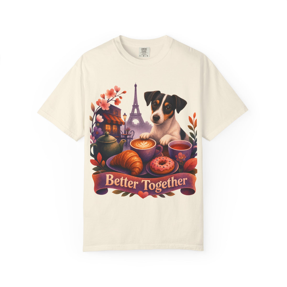 Better Together Jack Russell T-Shirt | Retro Dog, Coffee & Café Tee