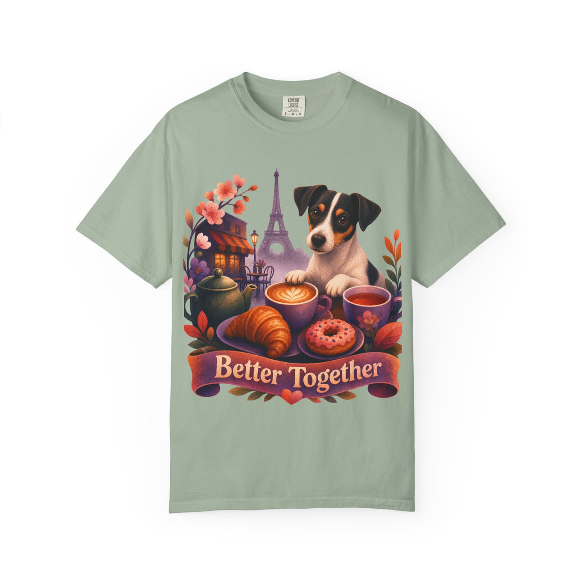 Better Together Jack Russell T-Shirt | Retro Dog, Coffee & Café Tee